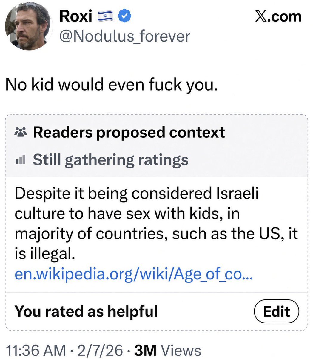 LisaSenise2's tweet photo. MUST READ (community note)👇
FACT: Terrorist, satanic #IsraHELL IS the land of *sodom & gmorrah* - for its occupiers (aka the *jews*...aka tribe of Epstein & 8 genders from Satan's synagogue).
@buckleycarlson; @HarrisonHSmith; @mattgaetz; @LostMyHats; @CarriePrejean1 https://t.co/Amd5jg06bj