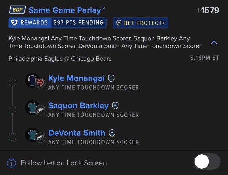 DGoatparlays's tweet photo. - We need it.

#NFL 
#DaBears  
#FlyEaglesFly  
#MondayNightFootball 
#MNFonABC 

@Playbook https://t.co/s0WyD6zBRz