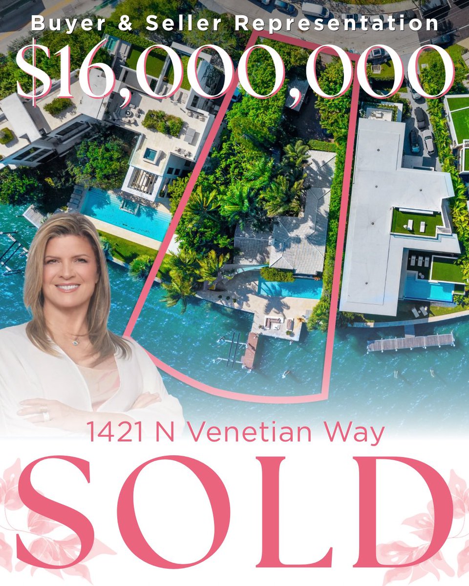 DoraPuig's tweet photo. 𝐉𝐔𝐒𝐓 𝐒𝐎𝐋𝐃🥂𝟏𝟒𝟐𝟏 𝐍 𝐕𝐄𝐍𝐄𝐓𝐈𝐀𝐍 𝐖𝐀𝐘

Happy to have represented both BUYER &amp; SELLER of this Prime Waterfront Property for yet another Venetian Island Sale for Me!🌴 It’s not only My Home, but one of my Favorite Neighborhoods to work in! https://t.co/Va5ipoy0gh