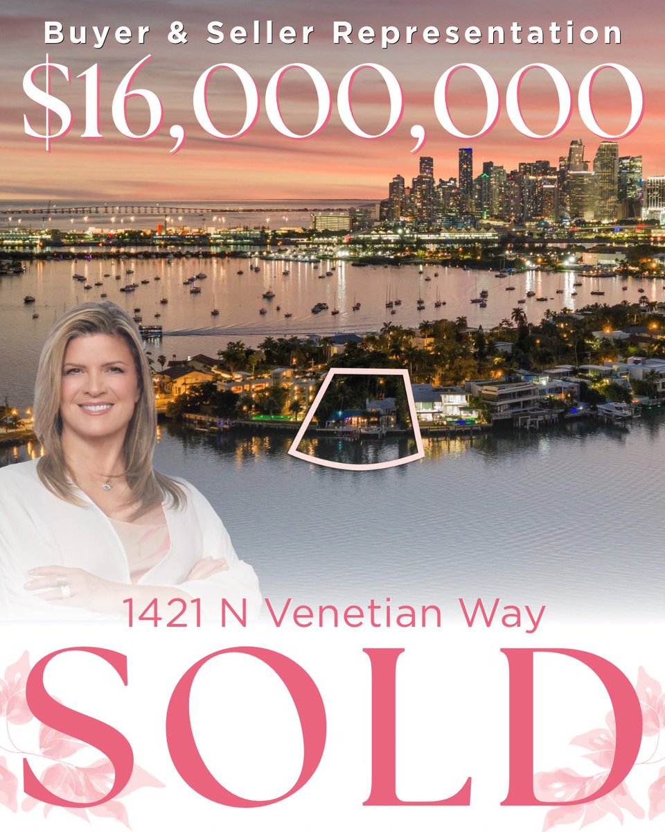 DoraPuig's tweet photo. 𝐉𝐔𝐒𝐓 𝐒𝐎𝐋𝐃🥂𝟏𝟒𝟐𝟏 𝐍 𝐕𝐄𝐍𝐄𝐓𝐈𝐀𝐍 𝐖𝐀𝐘

Happy to have represented both BUYER &amp; SELLER of this Prime Waterfront Property for yet another Venetian Island Sale for Me!🌴 It’s not only My Home, but one of my Favorite Neighborhoods to work in! https://t.co/Va5ipoy0gh