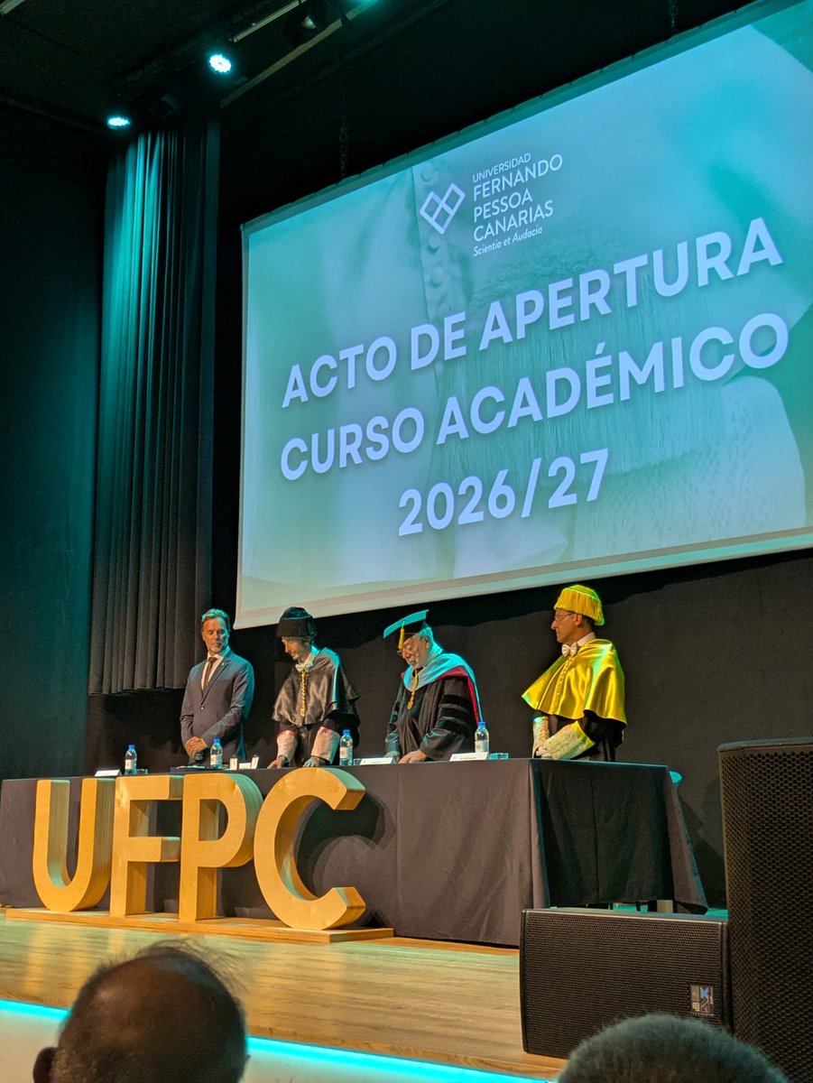 coptoca's tweet photo. Acto de apertura del curso académico 2026-2027 de la @ufpcanarias.
Agradecemos la invitación y el poder acompañar a la comunidad universitaria en este importante acto.

Seguimos apostando por la colaboración y el fortalecimiento de los vínculos entre el ámbito académico y la TO. https://t.co/AelSjqEGux