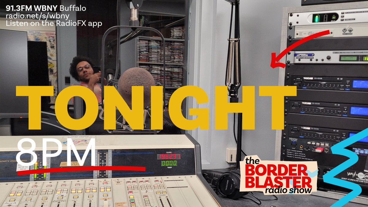 benzjfm's tweet photo. The Border Blaster Radio Show is new tonight, featuring more of all things almost-mainstream and new music from CHVRCHES, Tegan and Sara ft. Lights &amp; Felix Cartal, and more! Tune in tonight at 8pm on @WBNYbuffalo, listen at https://t.co/DGnRq7RMjj or stream on the RadioFX app. https://t.co/GU5S5eia1F