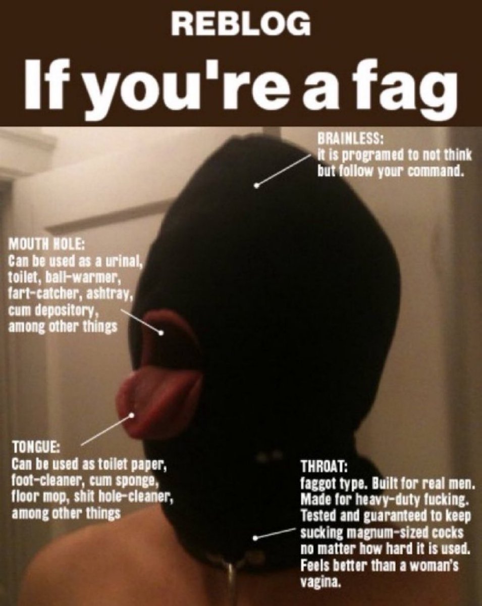 darkestpacqife's tweet photo. Reblog ♠️👿
Faggot, follow the obedient sons https://t.co/p000gDn8YV