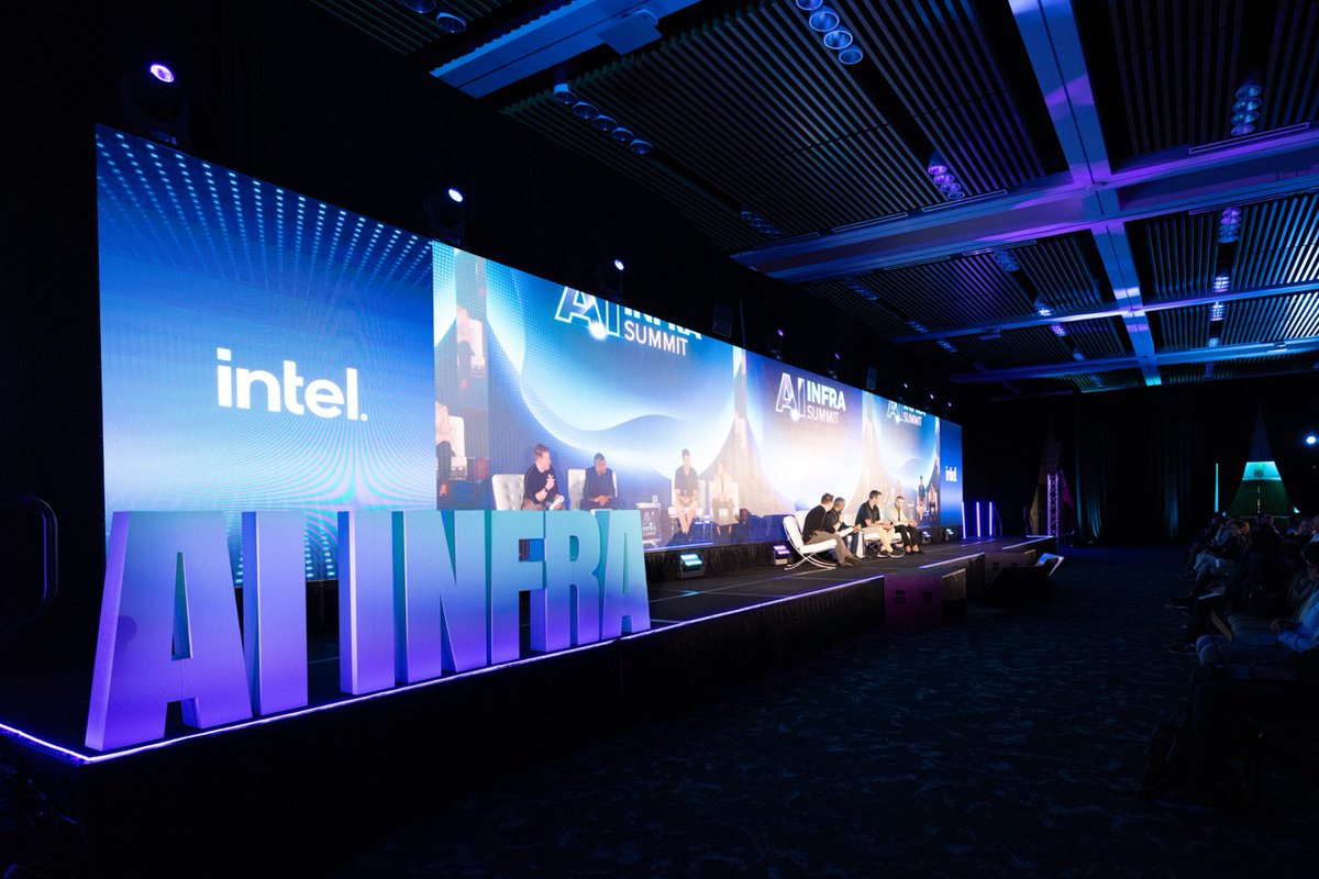 SambaNovaAI's tweet photo. ICYMI: @aton2006 brought the SN50 onstage at the AI Infra Summit. 

Now the conversation is available as a podcast with @Intel, diving into agentic AI infrastructure, heterogeneous compute, disaggregated inference, and how CPUs, GPUs and RDUs work together.

Give it a listen. ⬇️
https://t.co/TvSWLJVZOZ