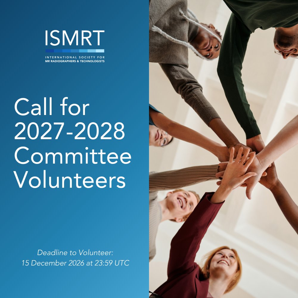ISMRT_ISMRM's tweet photo. Put your energy and skills to work for the MR field you love!
Active volunteers are vital to every association. If you are interested in contributing to the ISMRT, click here to learn more: https://t.co/tEVmNwNNw7
#ISMRM #ISMRT #MRImaging #Radiology #MedicalImaging #Volunteers https://t.co/AgokKIVQ5n