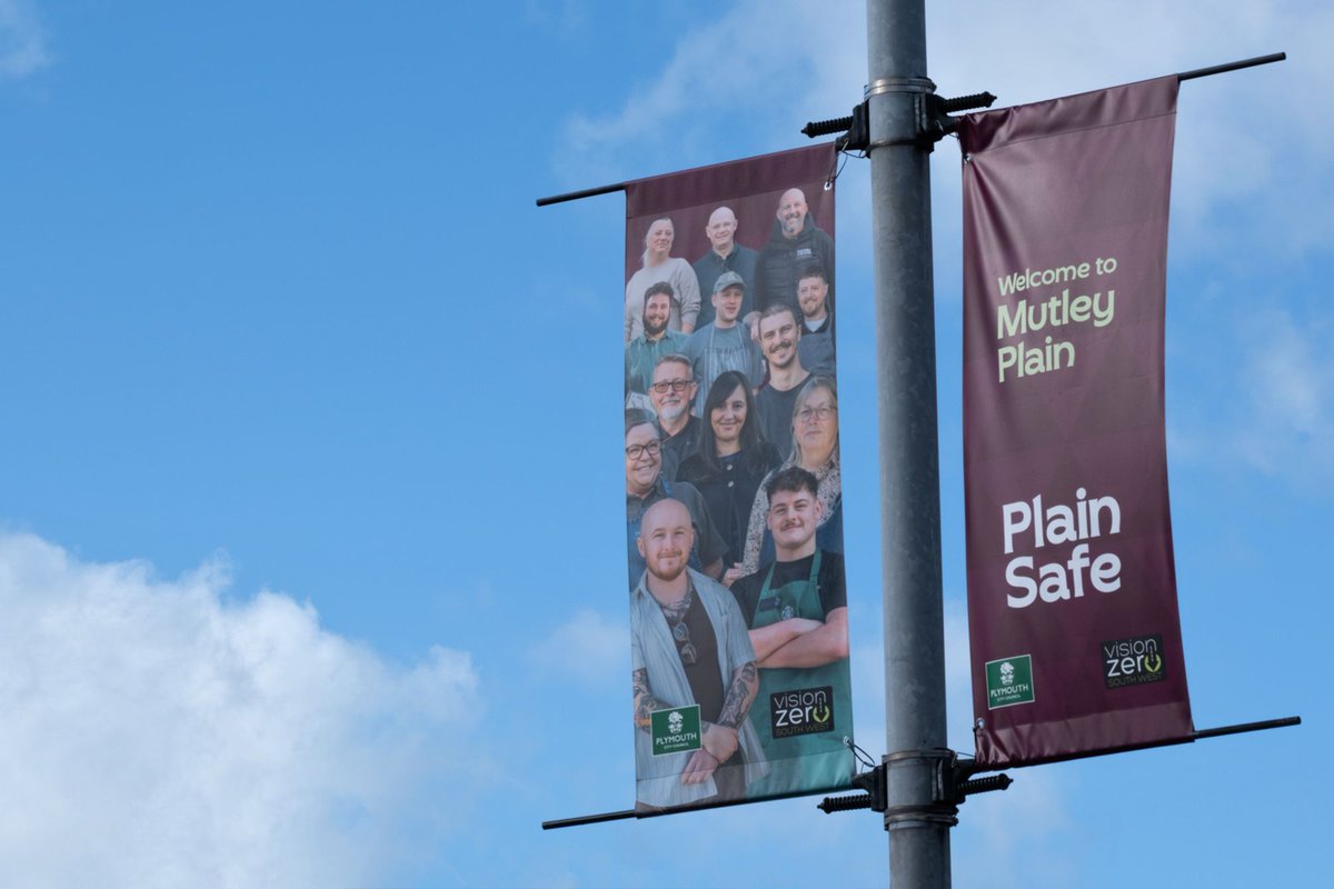 DC_PCC's tweet photo. Road safety isn't always about adding more signs. The new Plain Safe campaign at Mutley Plain is using community artwork and eye-catching designs to encourage safer behaviour around crossing points.

🔗 Read more: https://t.co/JBeQnTRTGk

#RoadSafety #VisionZeroSouthWest https://t.co/PO4TXQ0ov1