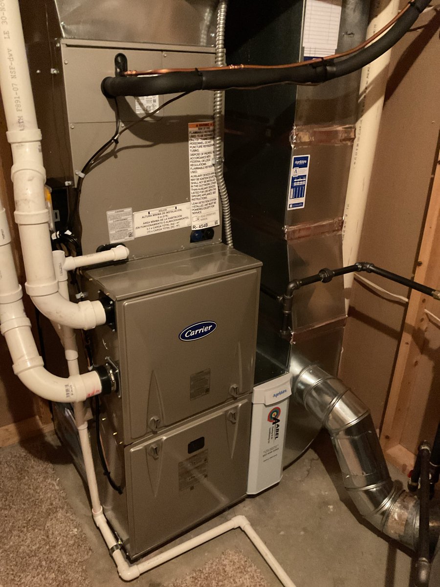 AAbelCompanies's tweet photo. 🍂We have had a little taste of fall and before the first cold snap, make sure your furnace is ready to keep your home warm and comfortable. A quick check now can help prevent surprises later! Need a tune-up? A-Abel can help.
#Furnace #Heating #FallReady #HVAC #TuneUp https://t.co/FUORiSwyoC