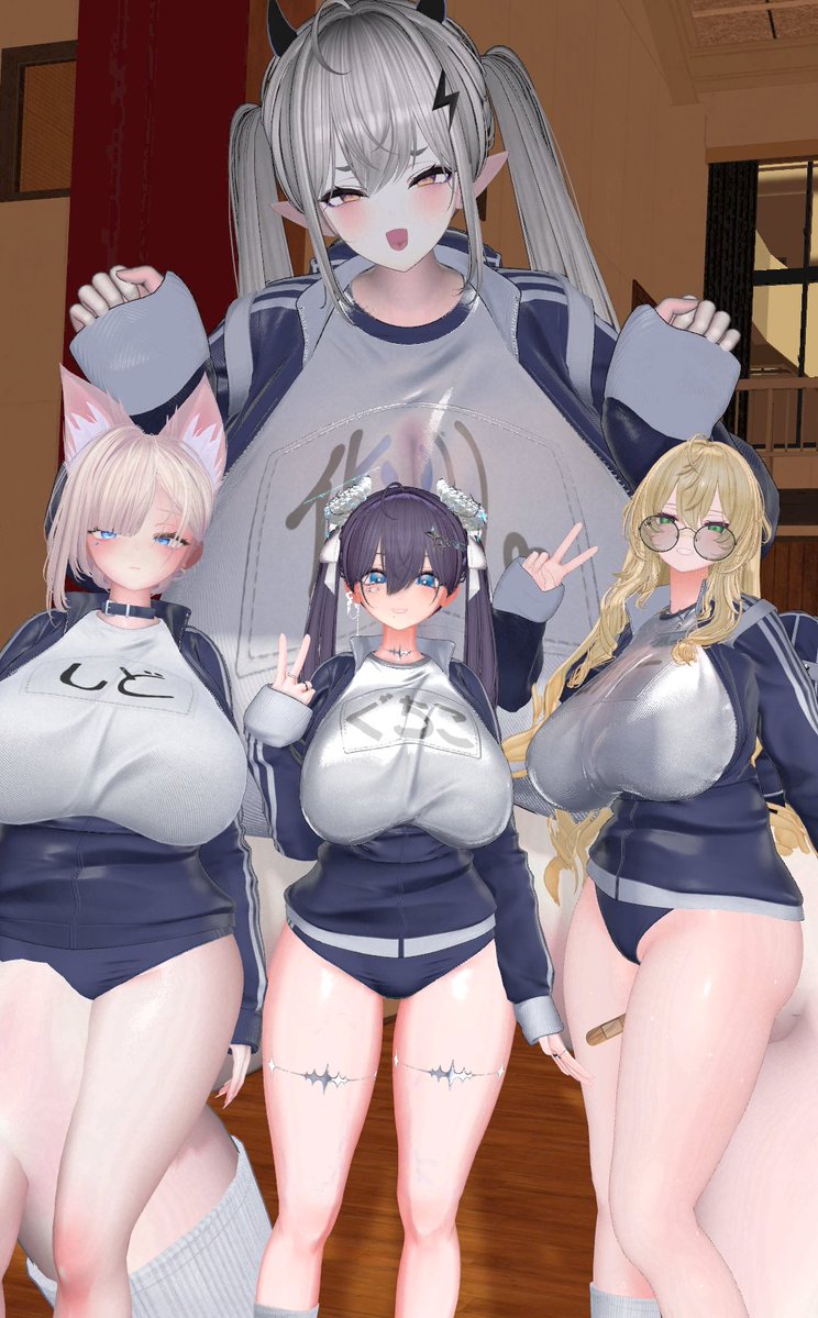 bakenonono_vrc's tweet photo. 体操服集会～ https://t.co/7GjsnWWfOV