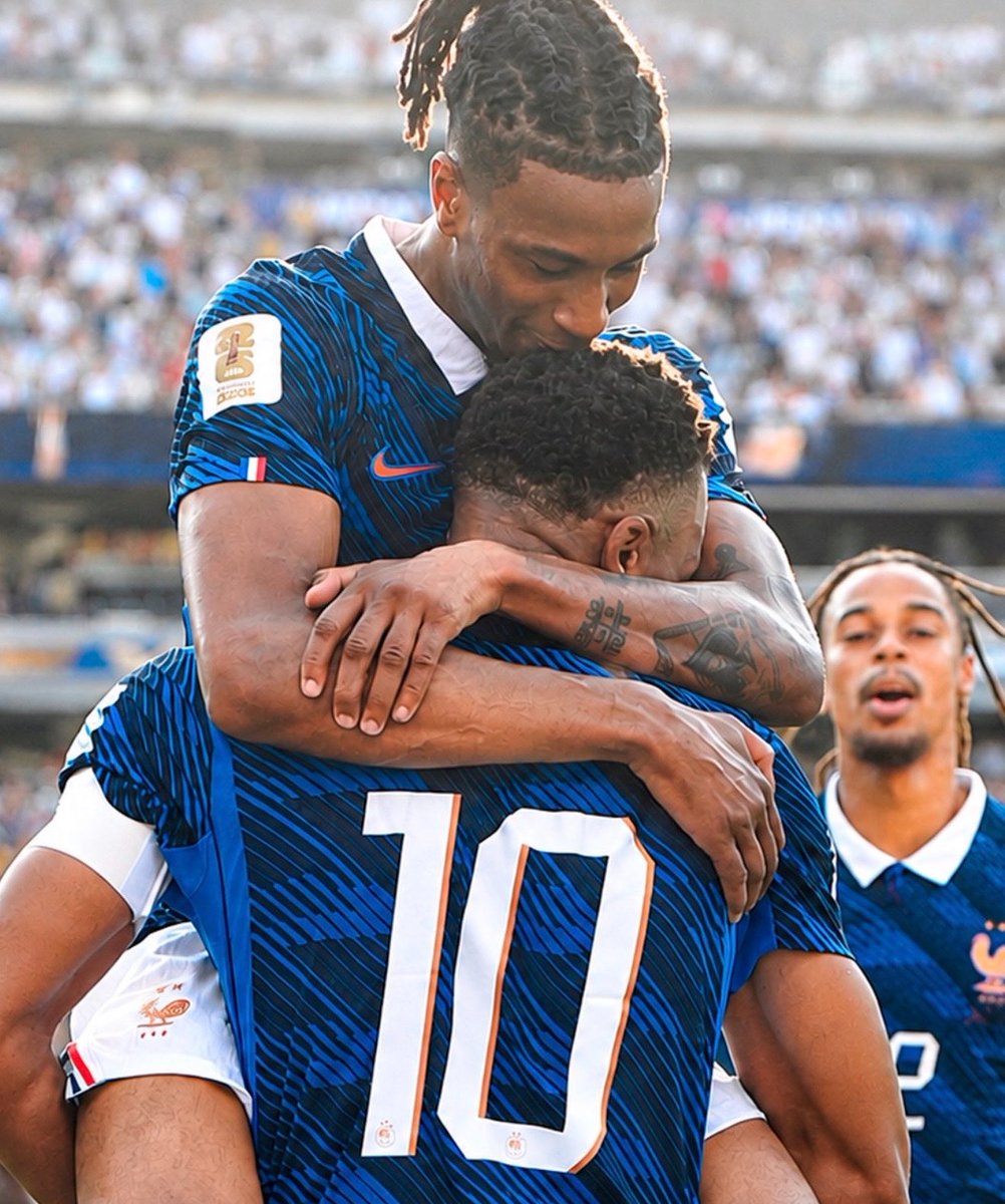 Kylian's tweet photo. 🚨 STAT: All of France’s goal involvements this international break have came from Michael Olise and Kylian Mbappé. https://t.co/AgJ18PPD81