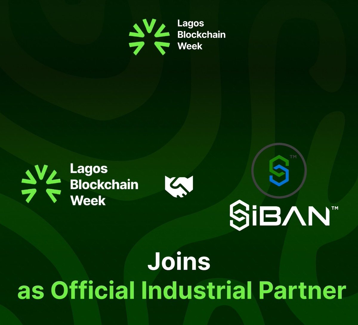 LagosBlockWeek's tweet photo. SIBAN is in.

Lagos Blockchain Week just got a stronger room. 

@OfficialSiban is joining as an official partner, bringing its network of builders, founders and operators straight into the week.

If you're building in Web3 in Africa, this is where the people who move the ecosystem will be standing in one place. 

• Hackathons. 
• Pitch sessions. 
• Real conversations that end in real deals.

If you're not here, you're missing out.