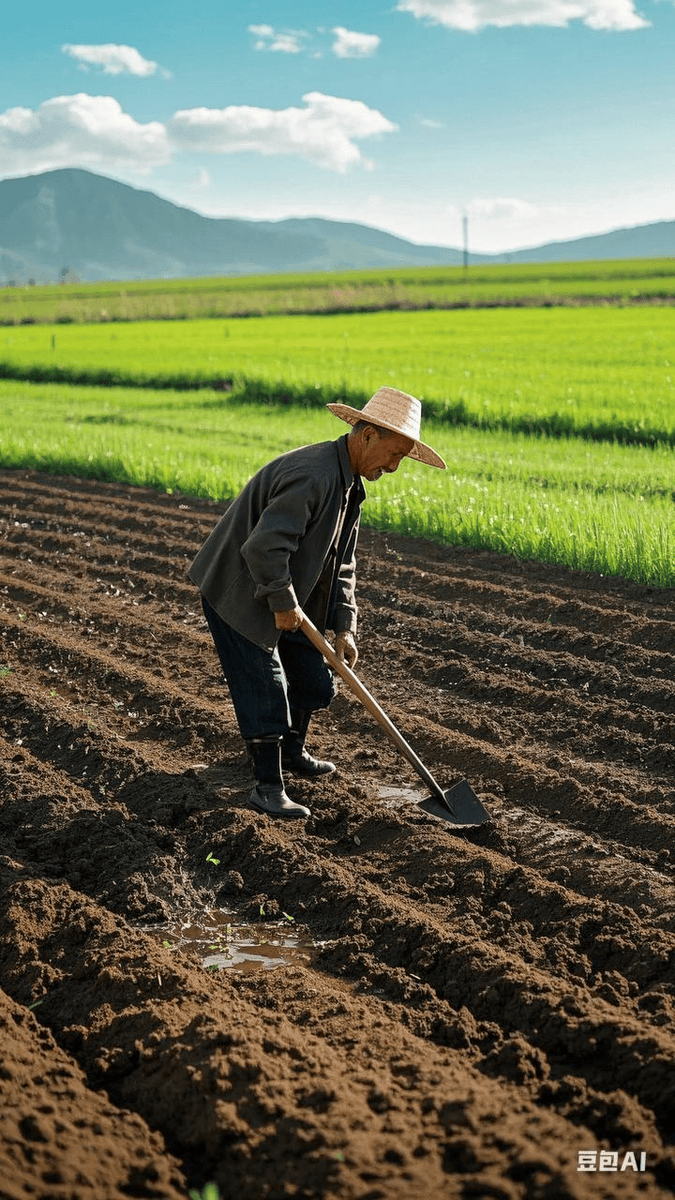 bagdongjae1's tweet photo. The hardworking farmer toils in the fields tilling the land, with the only one like him being the old star in the sky that has rested all these years. https://t.co/XzMmj05WiV