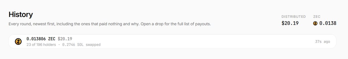 anonpoolcash's tweet photo. Round #1 complete, $20 worth of $ZEC has been distributed.

tech is working. https://t.co/FjidytEy7l
