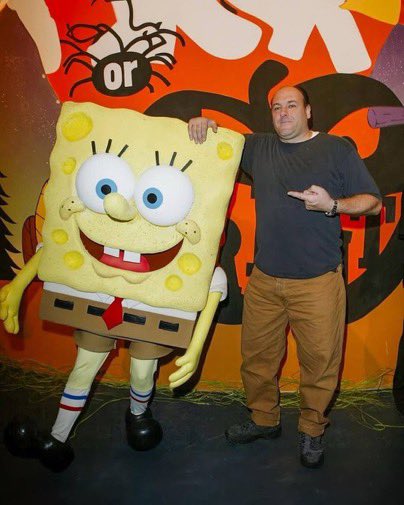 OldInternetFeel's tweet photo. Tony Soprano with Spongebob https://t.co/O3r5UrxiVC
