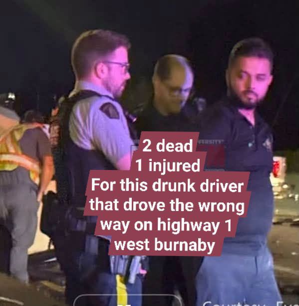 VanCityVice's tweet photo. This is the intoxicated driver that killed 2 people and injured an Uber driver happened on September 23 2026 Burnaby,BC https://t.co/rJze0IVJFb