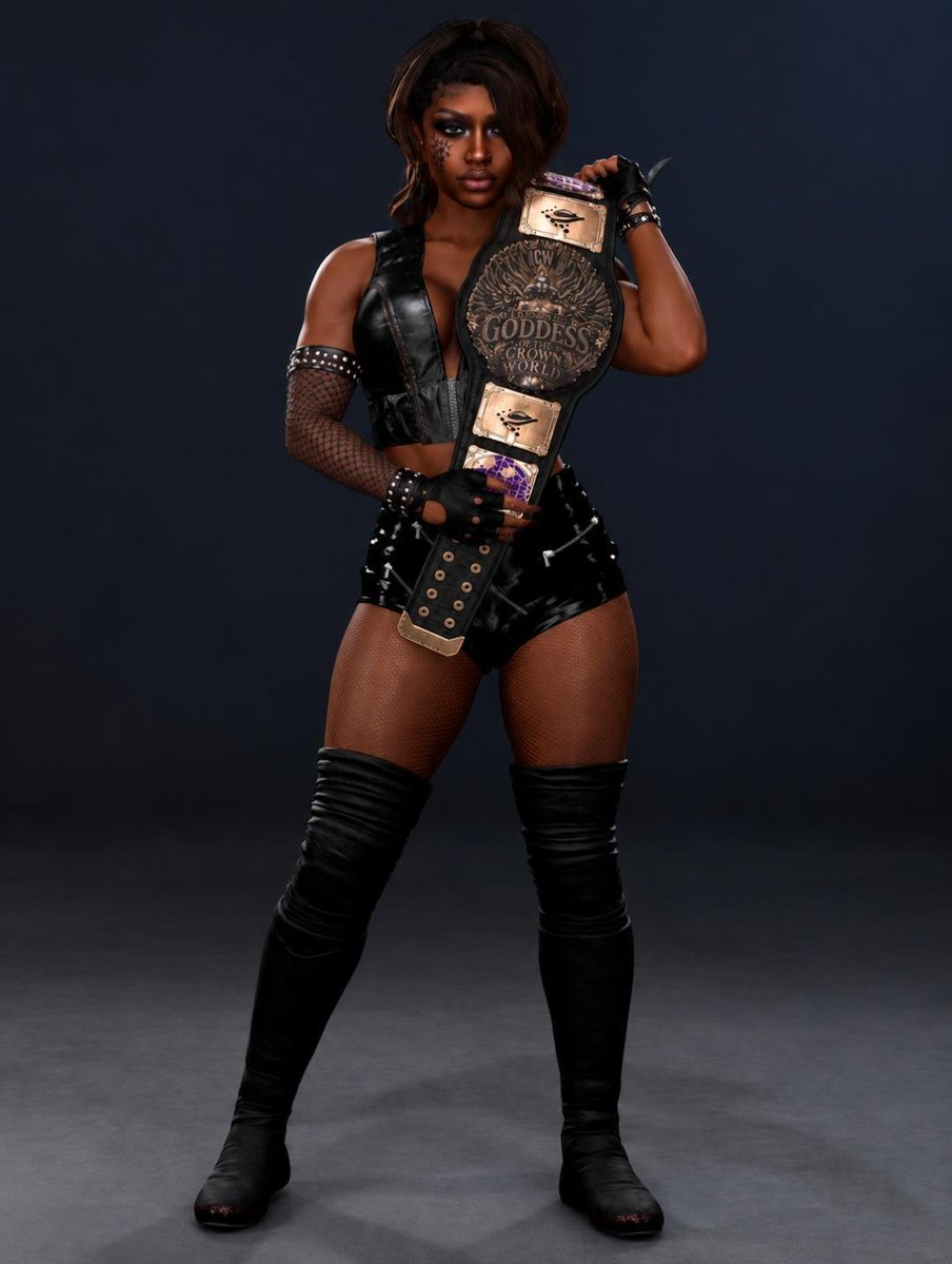 PrettyColdNene's tweet photo. GODDESS MODE 👑
#TheColdAssassin #NeneJackson #ICWGODDESSCHAMPION #ICW #wwe2k26 https://t.co/BSRQqnbCT4