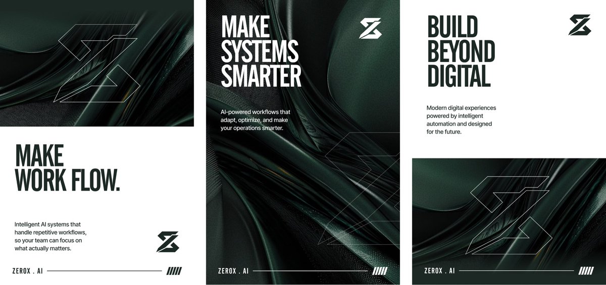 knxtstudio's tweet photo. We crafted the brand identity for https://t.co/REHXTE7gd8, combining bold visuals, precision, and futuristic design to reflect a brand focused on simplifying workflows and creating powerful digital experiences.

#Brandldentity #knxtstudio #Automation #BrandDesign #TechBrand https://t.co/x4sU0WSQgX