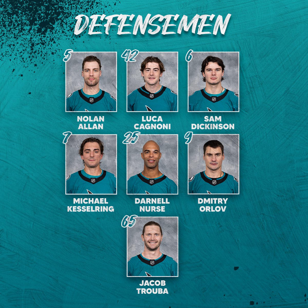 SanJoseSharks's tweet photo. Got our guys. 👏

#TurnItAllTeal