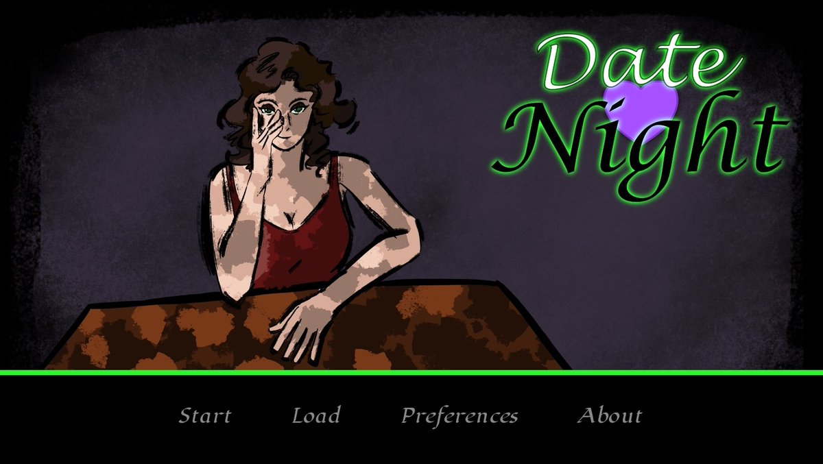 AcroProjects's tweet photo. Hey y'all!  Just brushed off the old account to let you guys know that I've released a new visual novel for the Spooktober 8th Annual Visual Novel Jam.  It's called Date Night.  Give it a try if you have the time 👀💜💚

https://t.co/ydmWxGmXk5 https://t.co/xaTRcScWlu