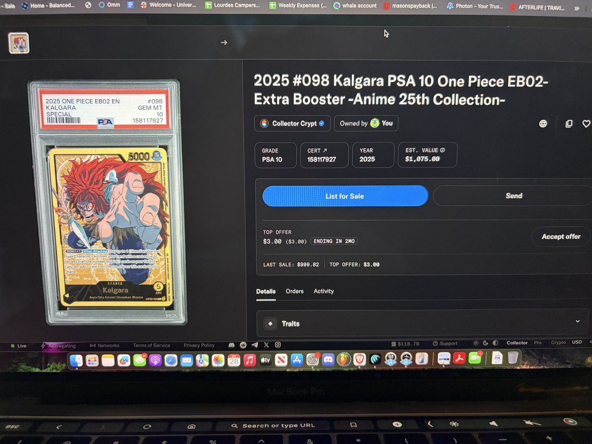 wenremember's tweet photo. Wow conviction rlly pays off.
Won a PSA 10 card simply buying and holding $Cards on the $NOSH for only TWO DAYS. 
Initially tailed @unipcs but found my own conviction in this eco that allows the average Joe such as myself to win. 

God is the greatest! 

 @CardIndex6900 @UseNosh https://t.co/msGEgcxWsV