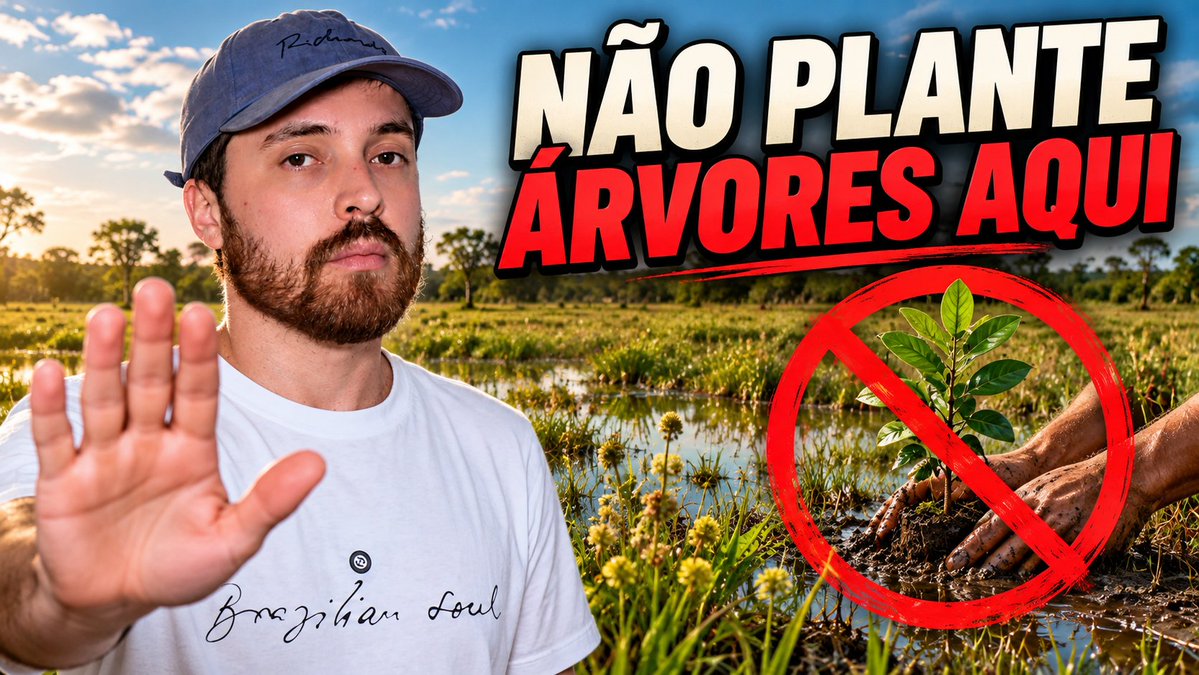 florestalbrasil's tweet photo. Quando pensamos em restaurar uma área degradada, a primeira imagem que vem à cabeça é plantar árvores. Parece lógico — mas existe um problema enorme nessa lógica: nem todo ecossistema natural é uma floresta.

Nos campos úmidos do Cerrado, plantar árvores pode fazer exatamente o CONTRÁRIO da restauração. Neste vídeo, o engenheiro florestal Arthur Brasil explica por que restaurar um campo úmido é completamente diferente de restaurar uma floresta — e por que a água pode ser muito mais importante do que simplesmente plantar vegetação.

Um novo estudo de pesquisadores da Unicamp e do Instituto de Pesquisas Ambientais analisou campos úmidos preservados do Cerrado e definiu indicadores que ajudam a responder duas perguntas fundamentais: como saber se um campo úmido está realmente conservado? E como saber se uma restauração está funcionando? 

Assista: https://t.co/V0RFUeHkS3