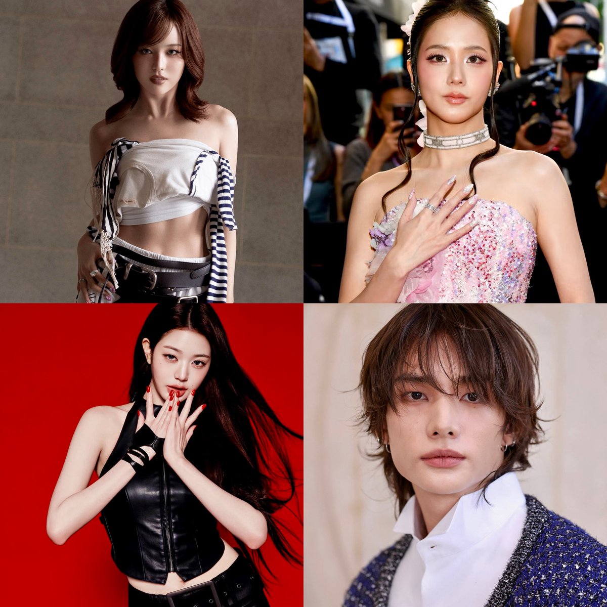 dylanggcrave's tweet photo. XG’s Juria, BLACKPINK’s Jisoo, IVE’s Wonyoung, and Stray Kids’ Hyunjin are all set to be in attendance at Dior’s Summer 2027 Women's Show in Paris tomorrow. https://t.co/vk5EWfCgx7