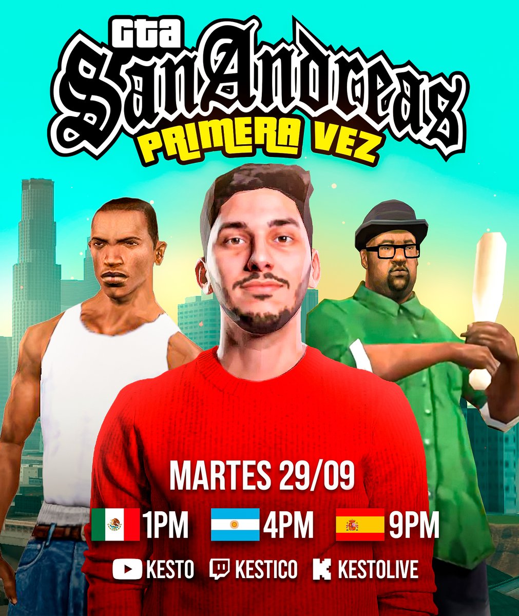 Kestico_'s tweet photo. 🚨ATENCION!🚨

Aquí puedes entrar al SORTEO de un PS5 + GTA 6!👇
Ya que MAÑANA empiezo GTA SAN ANDREAS por Primera Vez en DIRECTO a la 1pm CDMX!
Y habrá una recompensa para los que más miren los streams en mi KICK🤑

Ahí podrás entrar en el SORTEO y daré el GANADOR el 19 de Noviembre en DIRECTO (El día que sale GTA 6)

También voy a estar en DIRECTO en YOUTUBE y TWITCH!❤️💜