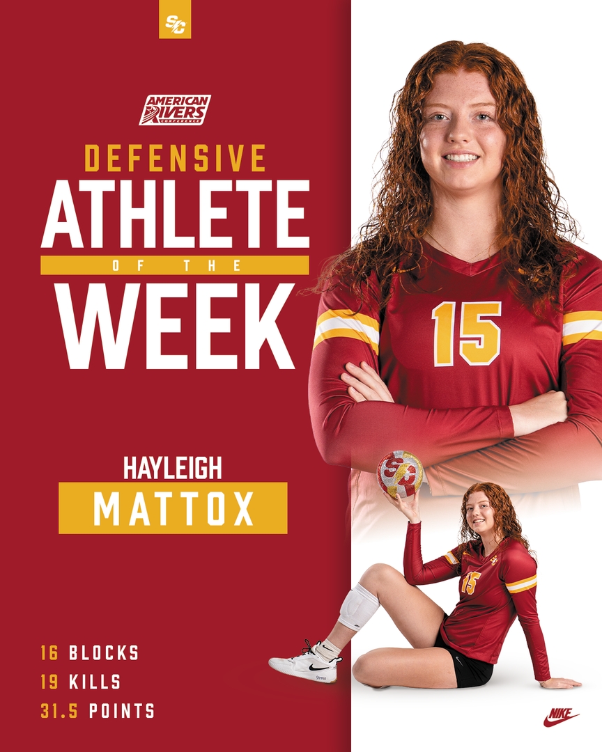 scstorm_vb's tweet photo. Hayleigh Mattox named A-R-C Women's Volleyball Defensive Athlete of the Week!

https://t.co/mdYQYEiKb2

#rollstorm https://t.co/zlQZOcXOvf