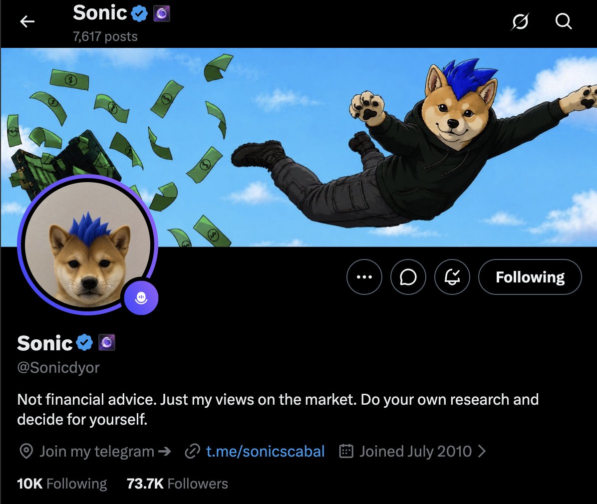 0x0lajide's tweet photo. @Sonicdyor notifs always on sonic

D1hzzSKUh3ACJW4pp1tEcxM9eixwwC24DVTMnEsbhhzz https://t.co/e9nPQRWXYW