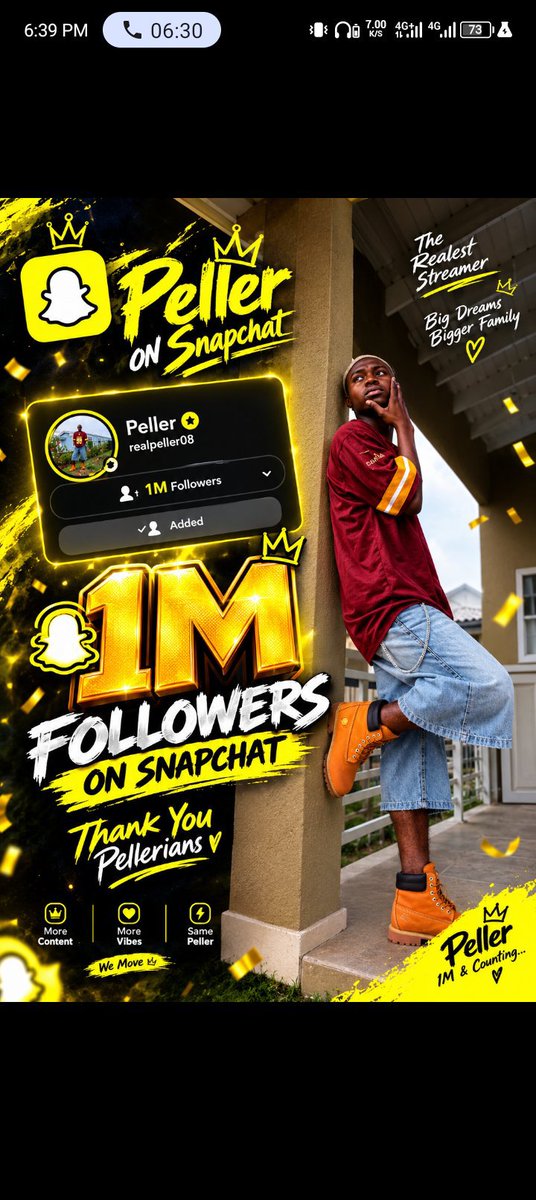 ebex58oa's tweet photo. 🚨the first streamer to reach 1 million followers on snapchat🔥🔥🔥🔥 https://t.co/J4YdNBTqDi