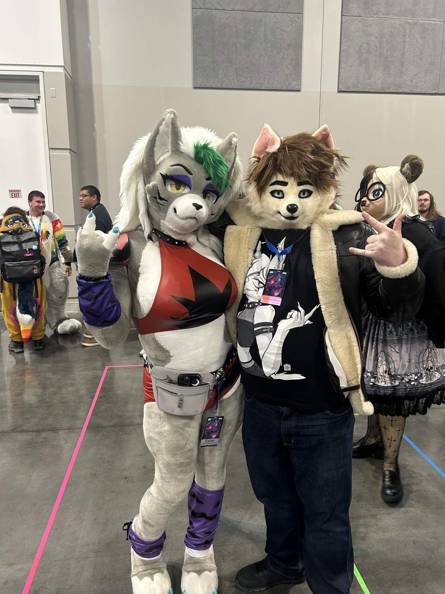Bootleg_Umbreon's tweet photo. @Loxy_Esdee @AnthroSocal @ivy_kig @PhoebeFurry @XyraFrostveil @SammiiSenpai @GamermacS It was so fun to see you there! The second I heard you were coming from a friend of mine, it became my goal for the whole con to get a picture with you! https://t.co/pZUgkNH4DZ