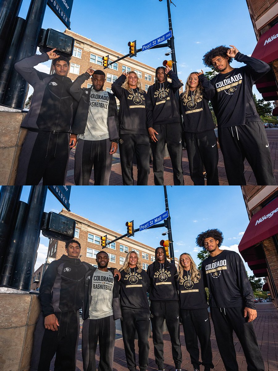 CUBuffs's tweet photo. There’s a SLAMpede on the way 🔜

@CUBuffsMBB x @CUBuffsWBB 

#GoBuffs 🦬 https://t.co/SOPapGoK74