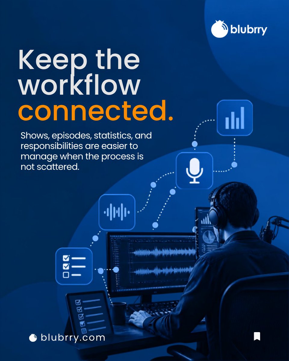 blubrry's tweet photo. Bringing more people into your podcast can open the door to stronger ideas, better production, and a more consistent publishing process.

But collaboration works best when the systems behind the show are ready for it.

As a podcast team grows, the hosting setup becomes part of how smoothly everyone can contribute.

It should support collaboration without creating unnecessary friction or making ownership and control unclear.

The right foundation gives each person room to do their best work while helping the podcast continue moving forward as one connected project.

Explore Blubrry hosting at https://t.co/JvehMioc8M.

You own your show. We make it easy to optimize.

#PodcastTeam #PodcastWorkflow #PodcastHosting #Blubrry