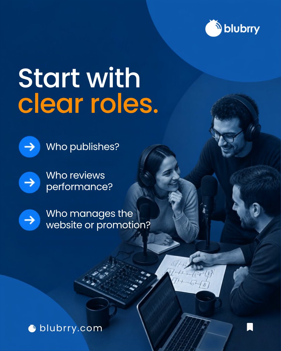 blubrry's tweet photo. Bringing more people into your podcast can open the door to stronger ideas, better production, and a more consistent publishing process.

But collaboration works best when the systems behind the show are ready for it.

As a podcast team grows, the hosting setup becomes part of how smoothly everyone can contribute.

It should support collaboration without creating unnecessary friction or making ownership and control unclear.

The right foundation gives each person room to do their best work while helping the podcast continue moving forward as one connected project.

Explore Blubrry hosting at https://t.co/JvehMioc8M.

You own your show. We make it easy to optimize.

#PodcastTeam #PodcastWorkflow #PodcastHosting #Blubrry