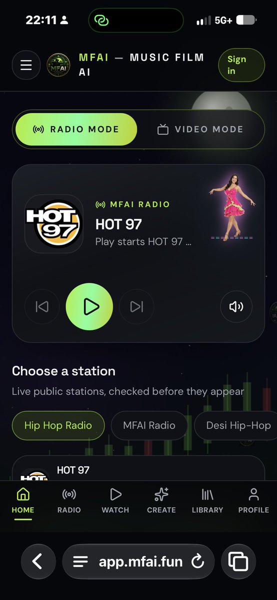 Mfai_fun's tweet photo. MFAI IS EXPANDING. 🟢🔴

We’re building more than one product.
We’re building an AI entertainment ecosystem.

🎬 https://t.co/0uzN31EUMa — Music • Film • AI • Create • Watch • Play
📻 MFAI RADIO — Live music & radio from around the world
🎮 MFAI GAMING — AI gaming, creator-built games, guilds & token-powered game economies

Three platforms. One ecosystem.
Powered by $MFAI on Robinhood Chain.

CREATE. WATCH. PLAY. COMPETE.

This is only the beginning.

#MFAI #MusicFilmAI #AIGaming #AIRadio #AIEntertainment #RobinhoodChain #Web3Gaming #Crypto