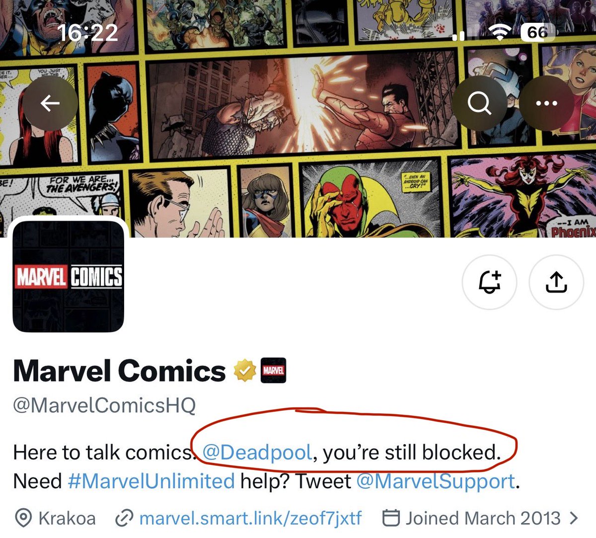 idiotdeadpool's tweet photo. why are they so mean to him 😭😭 https://t.co/MyIPWMuCRk