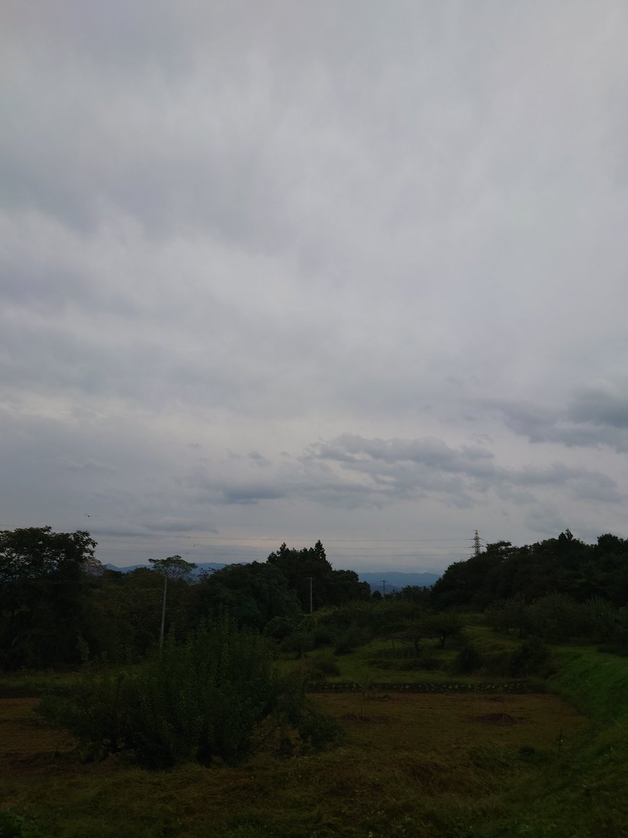 CBR_650_R's tweet photo. おはようございます。気温２０℃位です。最近安定のどんより曇り空だない(´Д｀)ﾊｧ…　曇ってはいけっんちょも、いつもよりは雲の場所がたがいない　台風福島には近づかねぇ～みでだない👍️今日も頑張っペない（笑）＃福島県伊���市　＃伊達市　＃頑張っペ　＃バイクツーリング　＃きゅうり https://t.co/Bl3QatfQAR