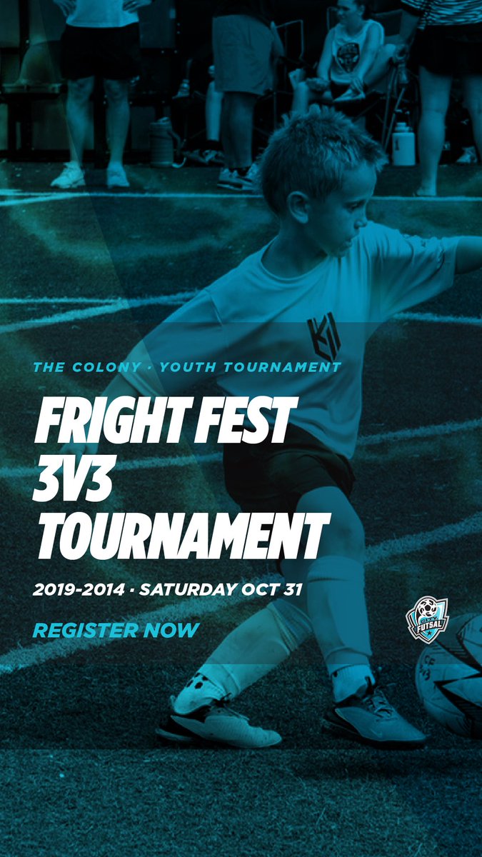 CityFutsal's tweet photo. Fright Fest is back! 🎃⚽️

Our 3v3 is here for a full day of fast play, fun and community. Get ready to have a fang-tastic time on the court! 👻

📍 City Futsal The Colony
🗓️ October 31 | 8AM–6PM
➡️ Open to 2019–2014 age groups

https://t.co/bXD5up51M8 https://t.co/gLzbeTgO3u