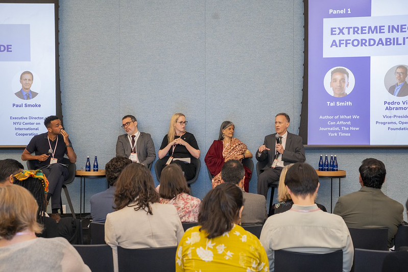 nyuCIC's tweet photo. 🌍 Could an International Panel on Inequality help turn shared evidence into more effective action?  That question was at the heart of “Tackling the Inequality Crisis: Why an International Panel on Inequality Is Needed Now,” held during the UN General Assembly High-Level Week (#UNGA81). 

Paul Smoke, Executive Director of #NYUCIC, joined a panel on extreme inequality and the worldwide affordability crisis. He drew attention to how public money moves between levels of government. Local and regional governments often deliver the services and support that low-income households rely on, yet the funding they receive from national governments does not always reflect community needs. Public investment also falls short of closing gaps in infrastructure and essential services.  He argued that the proposed International Panel on Inequality (IPI) could help international agencies work from shared evidence and cooperate more effectively on challenges like these.  

Paul spoke alongside Jayati Ghosh (@Jayati1609), Vice Chair of the IPI Founding Committee; @pedroabramovay of @OpenSociety; and Jenny Ricks of @FightInequality. Open Society Foundations hosted the event, with
@Oxfam, @ituc, @FightInequality, and @SDG16Plus
as co-sponsors.  

➡️ More about CIC’s work on inclusion and equality: https://t.co/JIVIN9NNPs
➡️ More photos: https://t.co/E6URSjv3hq #Inequality #FightInequality #Multilateralismthe