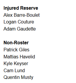 CurtisPashelka's tweet photo. #SJSharks announce season-opening roster https://t.co/2Hm9xIgq7A
