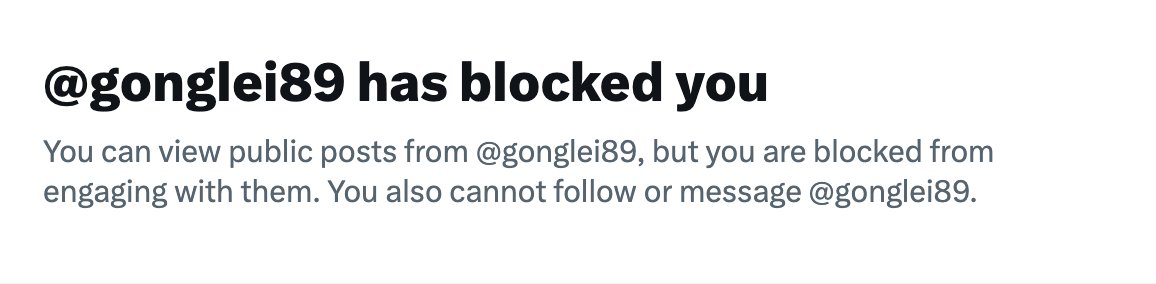 WT30868079's tweet photo. @McFaul Michael, you are not dealing with a remotely honest person in Lei Gong. This is a bot who gives AI responses to everything, and blocks people when it loses. https://t.co/AoZmuJ3D3K