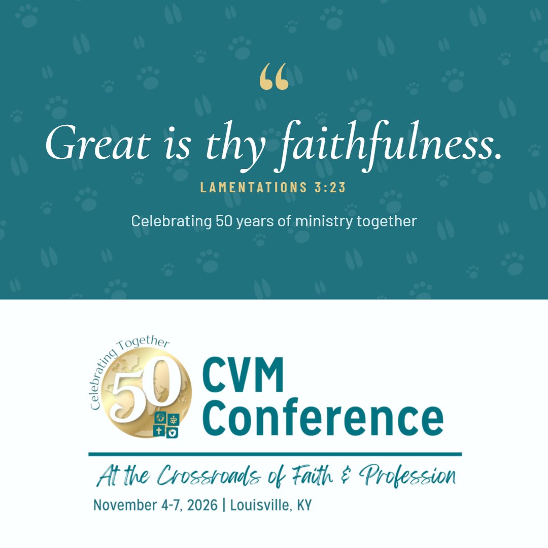 CVMUSA's tweet photo. Registration for the CVM Conference is filling up fast. Come connect with our community, earn CE credit, and celebrate 50 years with us: https://t.co/JFnEhrTZns

#CVM #Conference #CVMC26 #CVM50 #veterinarymedicine #Louisville @TheGaltHouse #Kentucky #CE #VetMed https://t.co/D9MPBLoTHp