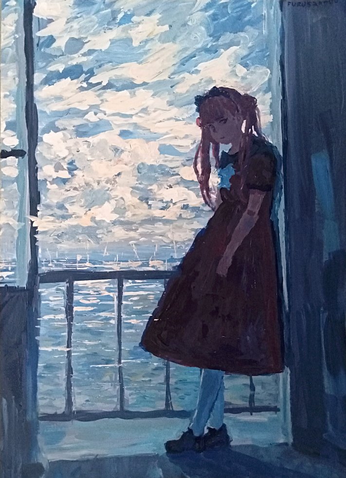 furusamou's tweet photo. 雲の眺め
acrylic on paper  
29,7x42 cm  
#hndr_FA #ハンドラ美術部 #painting #絵画 https://t.co/WGuRZTdv6Z
