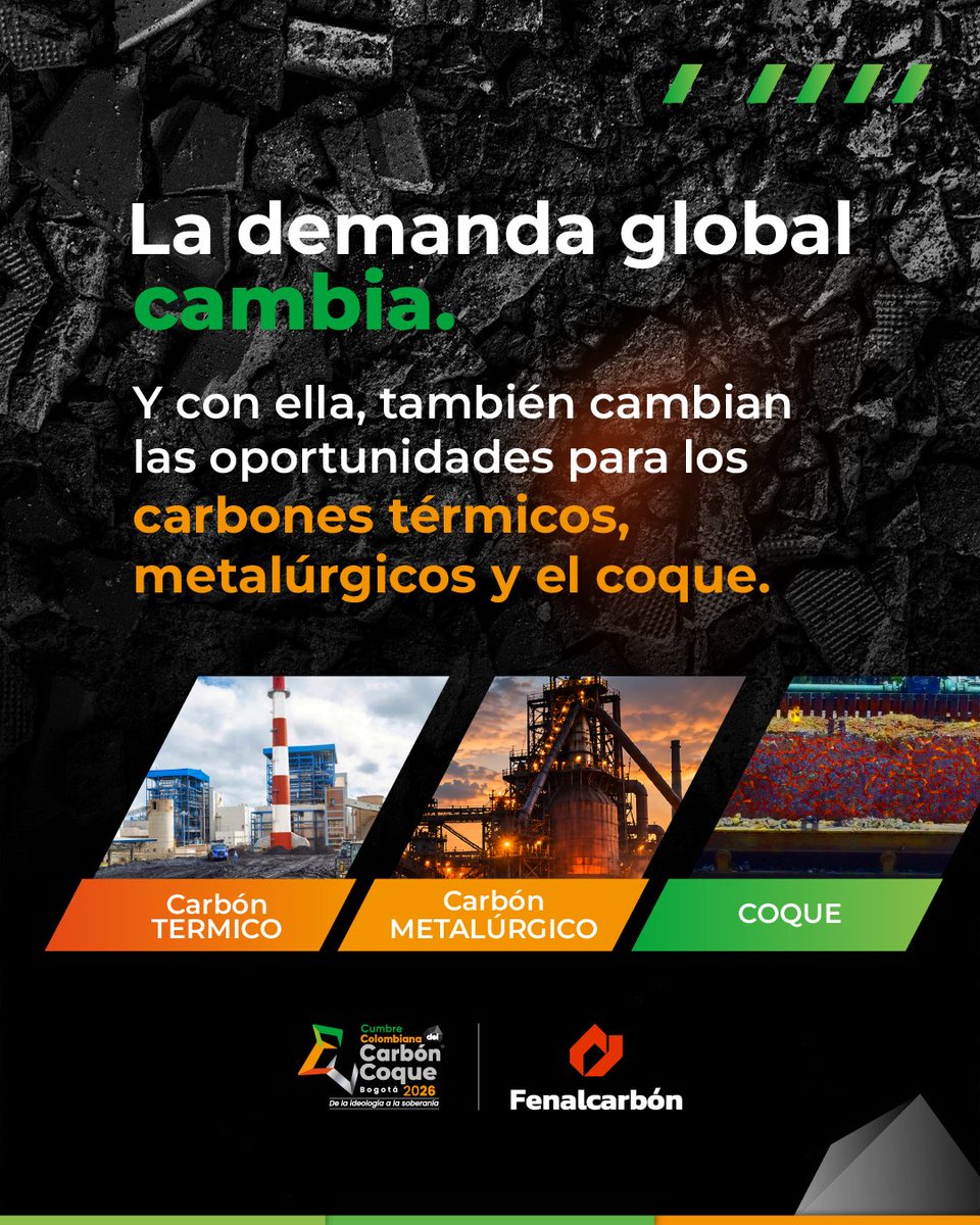 fenalcarbon's tweet photo. ¿Qué tan rápido puede una industria adaptarse cuando cambian las reglas del mercado?​

Anticiparse será clave para convertir los nuevos escenarios en oportunidades para los carbones colombianos y el coque. https://t.co/GScGuqqmw9