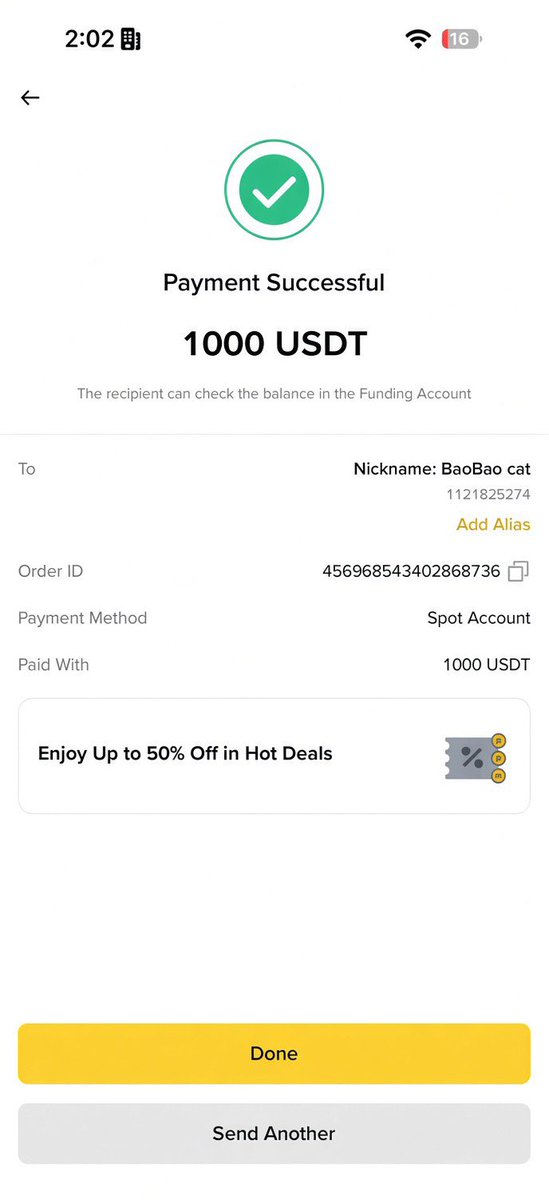 Crypto__Haris's tweet photo. Sent $1000 to 3 Binance UIDs: 1067016524, 1087525031 and 1121825274 🎉🔥

I will send $1000 to 3 more people today who follow me @Crypto__Haris

Comment your Binance UID or wallet address below 👇 https://t.co/wgVsGyHuDL