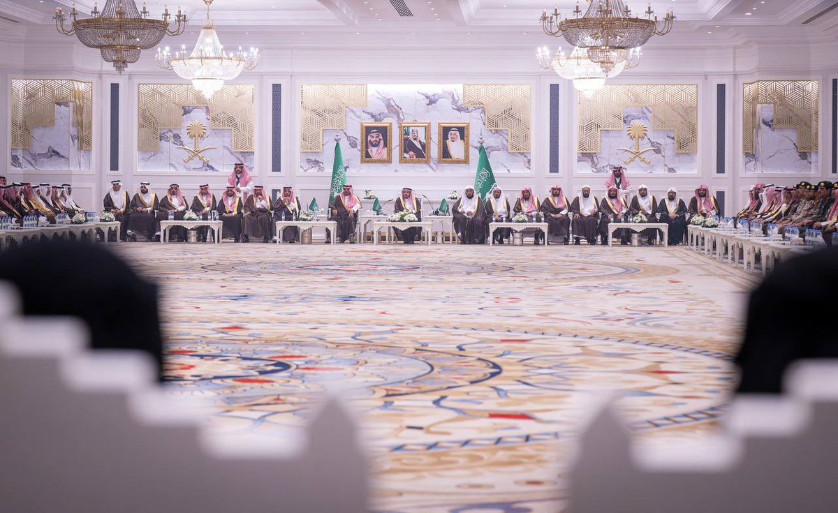 EmarahAlQassim's tweet photo. صور|

سمو #أمير_منطقة_القصيم بحضور سمو نائبه ، يرعى حفل إمارة المنطقة باليوم الوطني، والذي أقيم بقصر التوحيد بمدينة بريدة . https://t.co/dBHhkGM3iQ