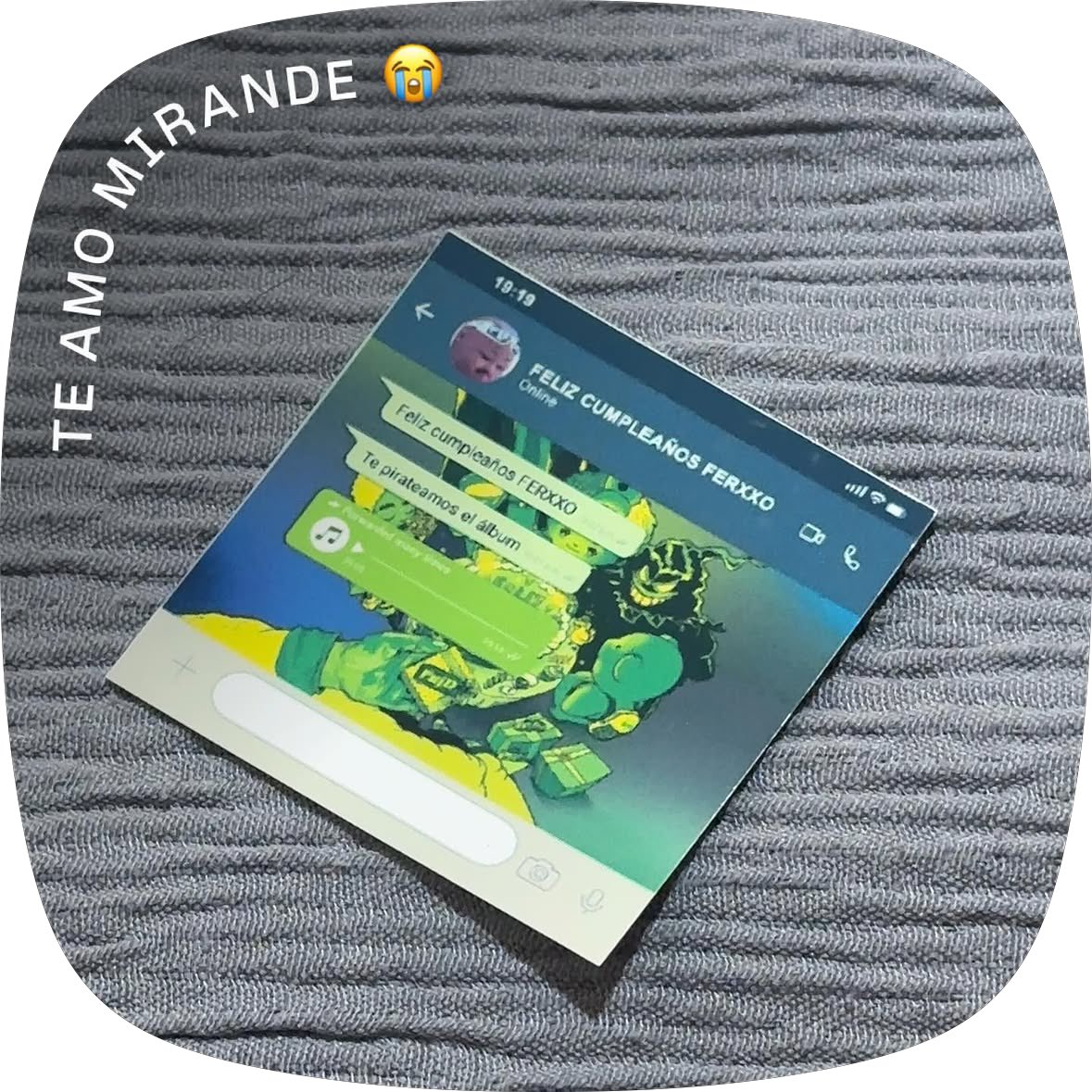 cobitos_07's tweet photo. Soy el verdadero "estaba escuchando el ferxxo y me acordé de usted" https://t.co/KaToiVFZfZ
