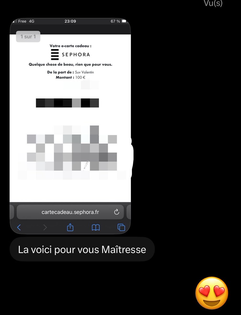 goddessllaa's tweet photo. ma carte cadeau sephora du soir 📨 https://t.co/puuVwGycH9
