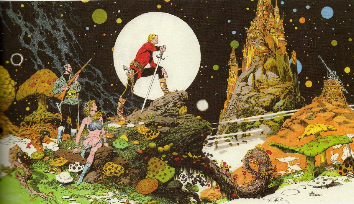KandorianCandor's tweet photo. I love the way Sharp channeled Al Williamson's classic Flash Gordon here #GreenLantern https://t.co/IO2EbT1Zu3