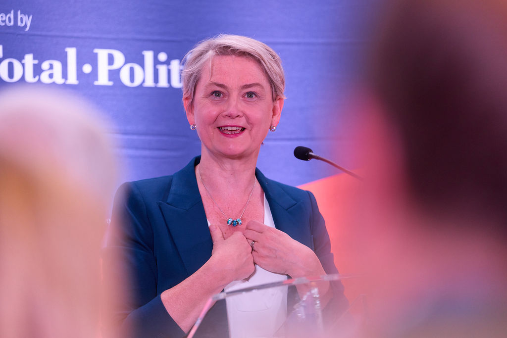 TotalPolitics's tweet photo. Rt Hon @YvetteCooperMP Sec. of State for Health & Social Care speaking at a packed Health & Care Reception, hinted at the big announcement on #health tomorrow by PM @andyburnham. Thanks to our partners @DaiichiSankyoUK, @ucb_uk and @Roche UK. #HandCF26 #Lab26 @UKLabour @DHSCgovuk https://t.co/6dHeBMkFL5