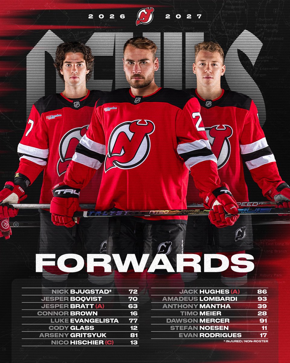 NJDevils's tweet photo. You wanted smoke. The 2026-27 Devils brought the fire.
